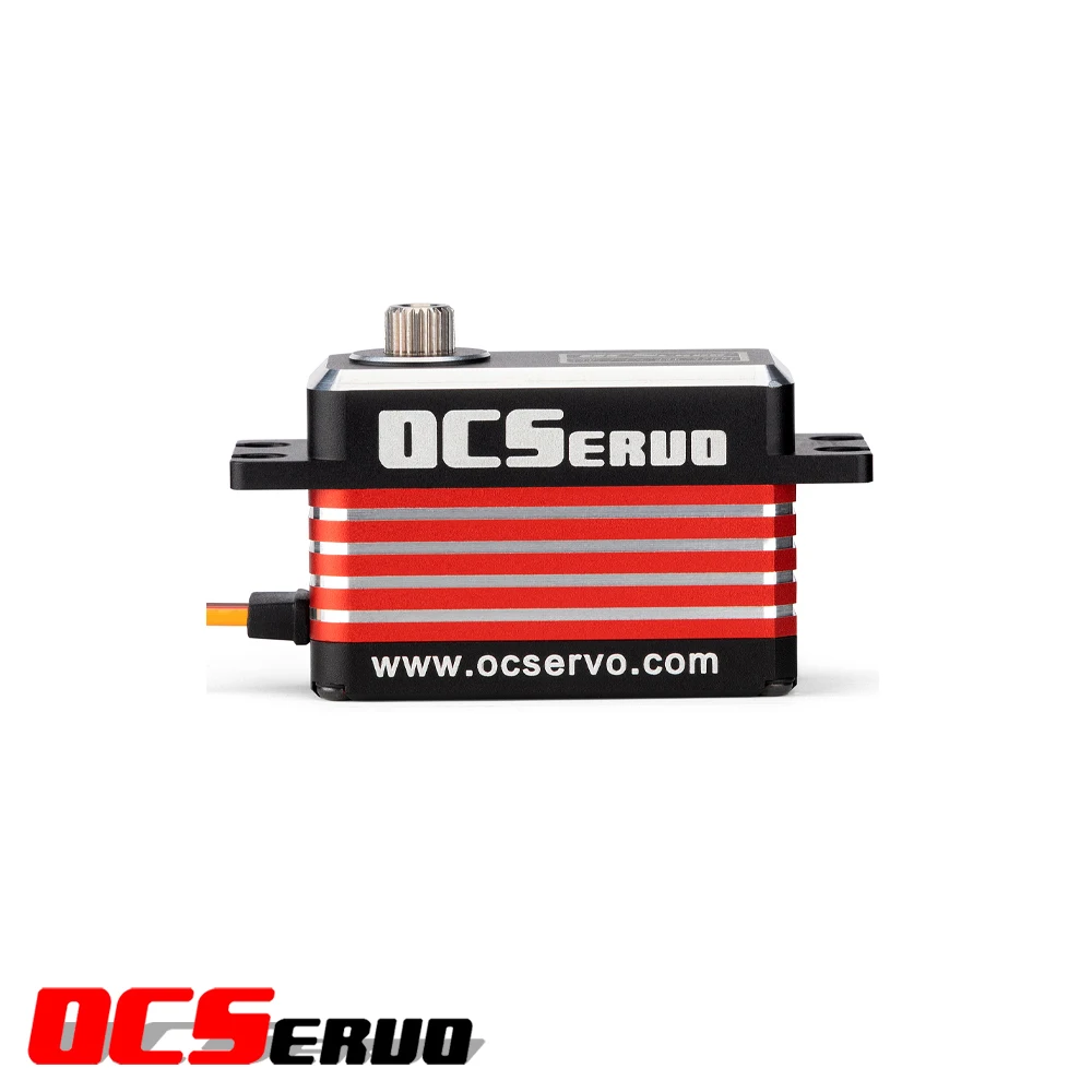 Servo numérique OCSERVO OCS-352HV 3.5kg jaune avec bras de servo et vis de fixation pour drone, avion RC, voiture et bateau