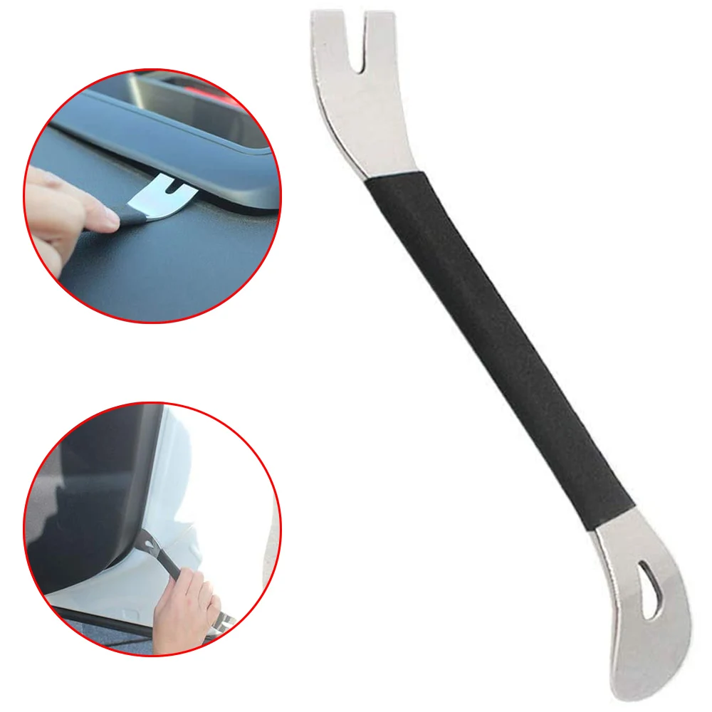 

Car Tools Trim Removal Tool Stainless Steel Durable Two-end Trim Removal Level Pry Door Panel Audio Terminal Fastener driver