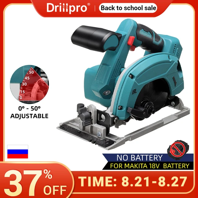 7Inch 180mm Brushless Electric Circular Saw 5000RPM Cordless Adjustable  Angle Multifunctional Cutting Tool For Makita 18VBattery