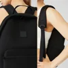 AI Men and Women's Travel Sports Includes Small Pouch Stow Backpack Water-resistant Matte Neoprene Black Yoga Fitness Bag 5