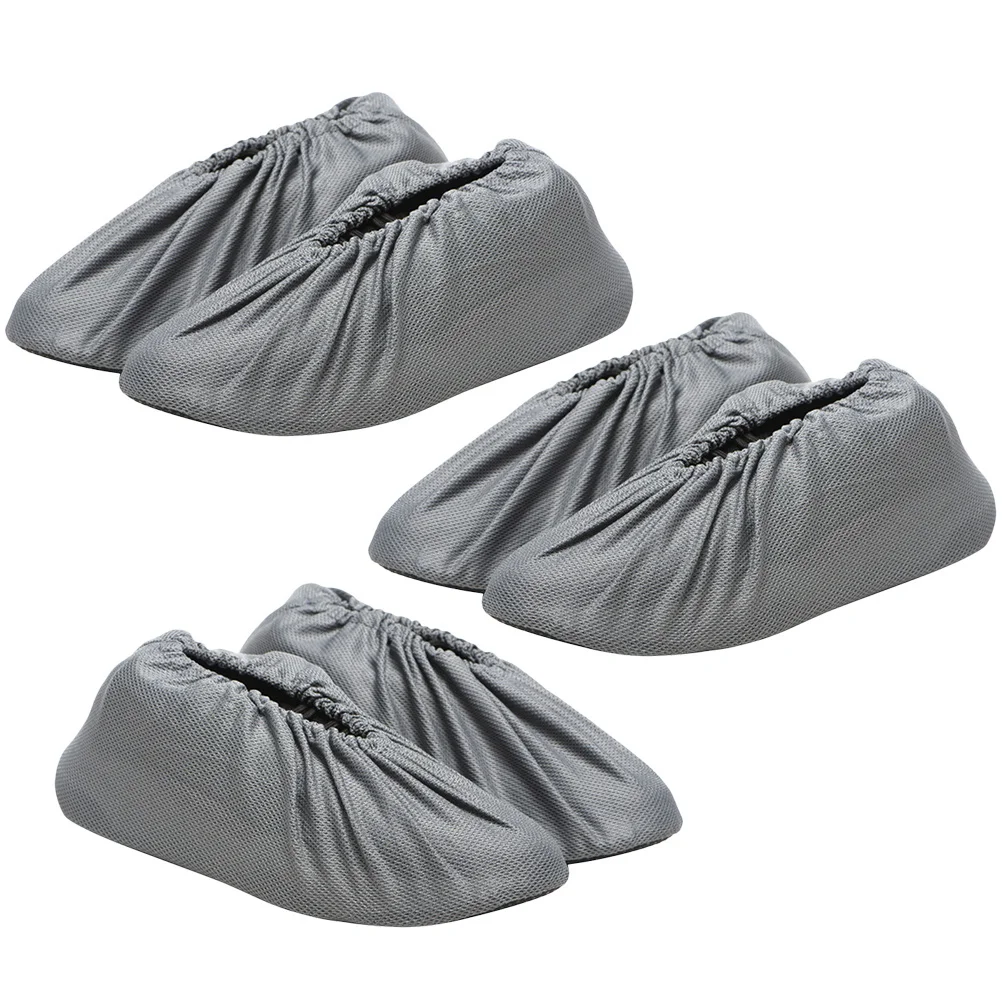 

3 Pairs Floor Protectors Shoe Cover Coverings Reusable for inside House Covers Child