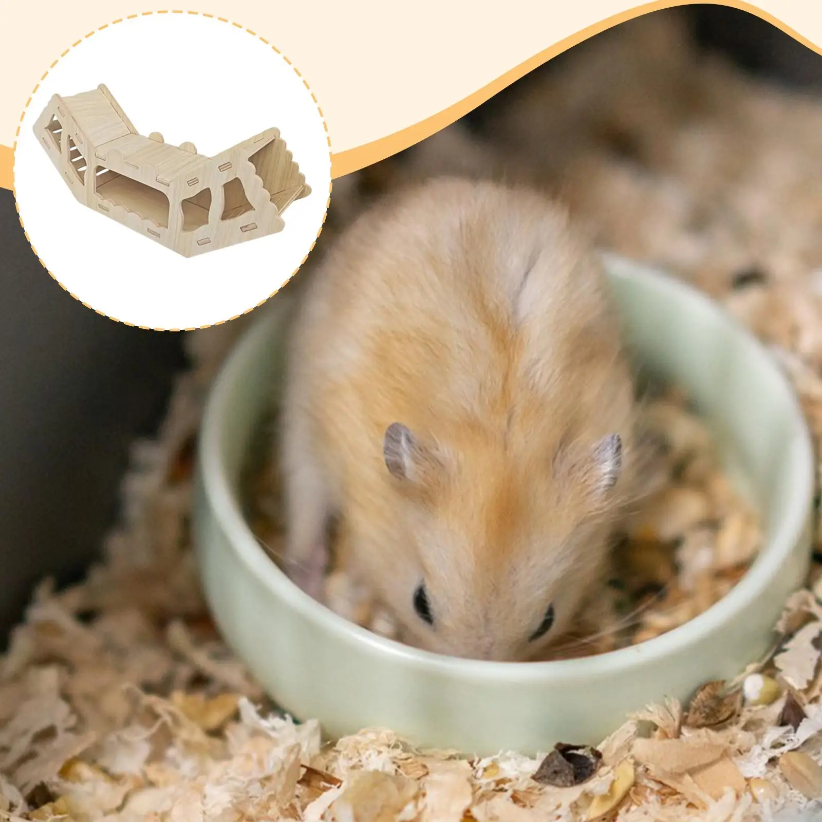 Wooden Hamster Burrow Climbing Hideaway Multi Chamber Design for Cage Landscape Decor Versatile Hiding Space Wooden Hamster Burrow Climbing Hideaway Multi Chamber Design for Cage Landscape Decor Versatile Hiding Space