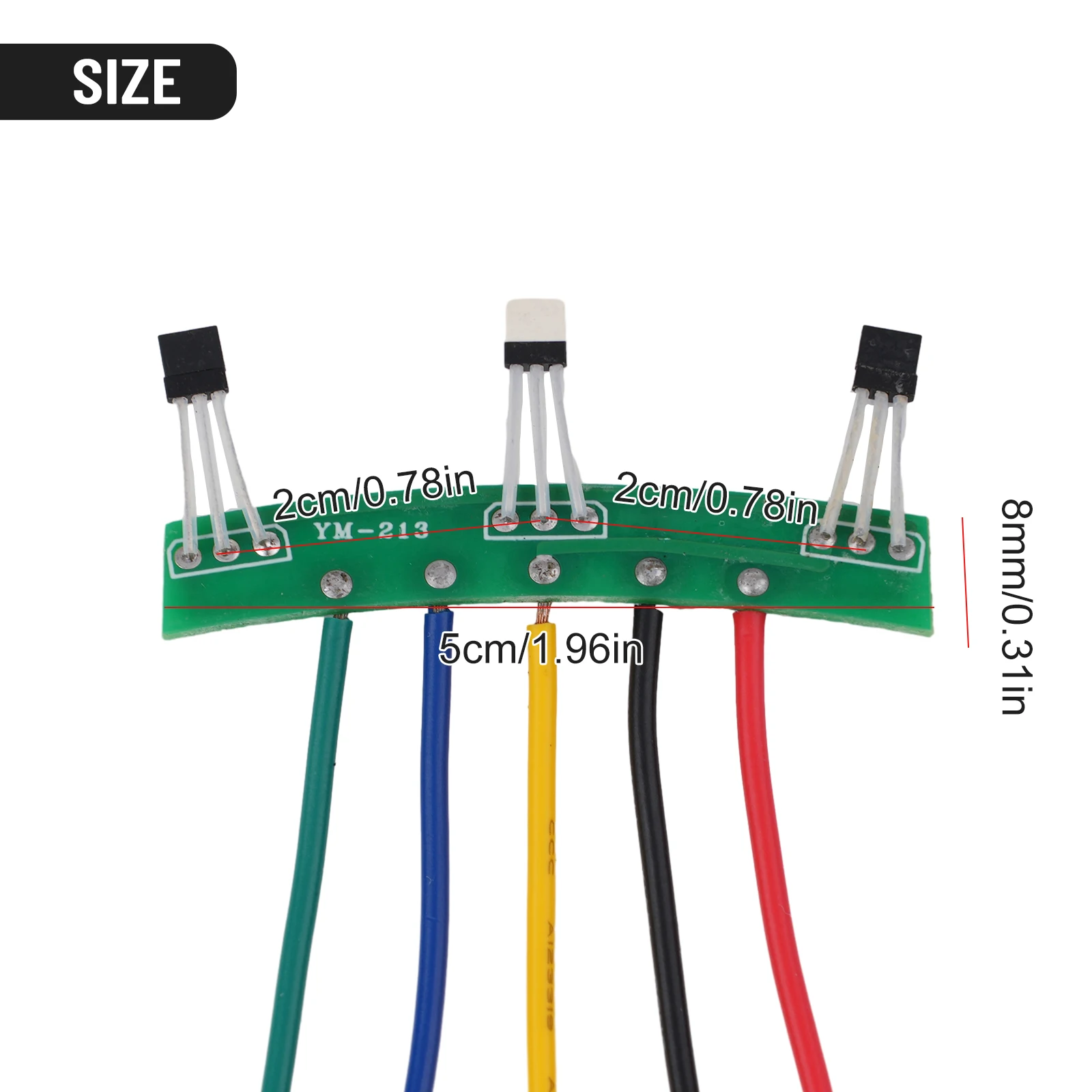 Elektrofahrrad Hall PCB Board Kabel 41F Hall Sensoren für Zweiradmotor 120 ° Zubehör für bürstenlose Motoren der Serie Sinuswellen – Detail 11