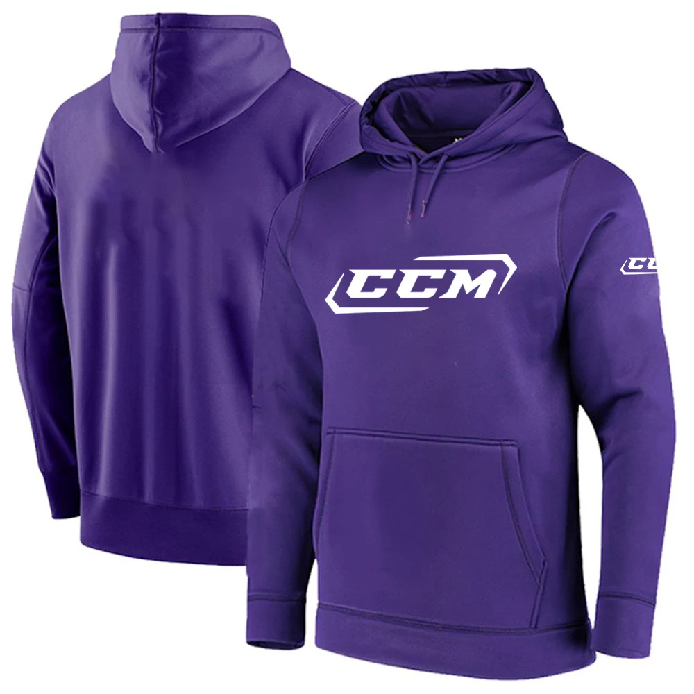 2023 New Spring Autumn CCM Logo Print Fashion Cotton Hooded Pullover Outwear Casual High-Quality Solid Color Comfortable Hoodies