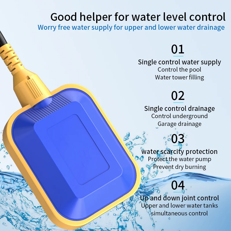 Adjustable Liquid Level Float Switch for Flexible Depth Options