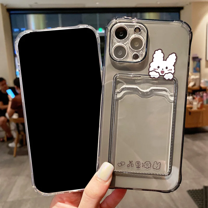 Universal Card Holder Wallet Phone Case - Premium Soft Silicone Cover