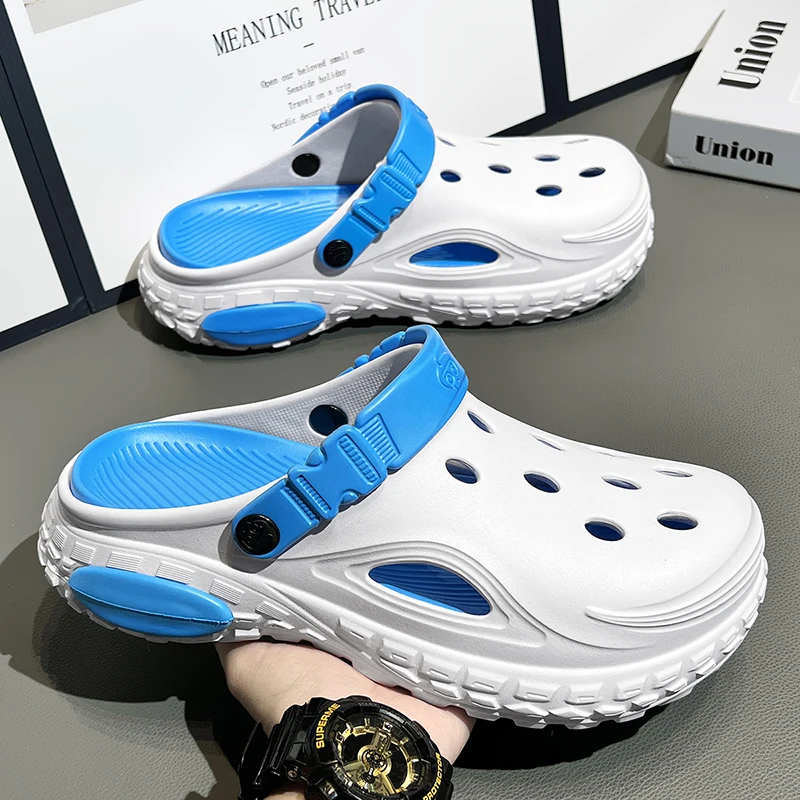 Men's Summer EVA Garden Clogs - Stylish Beach & Indoor Bathroom Sandals