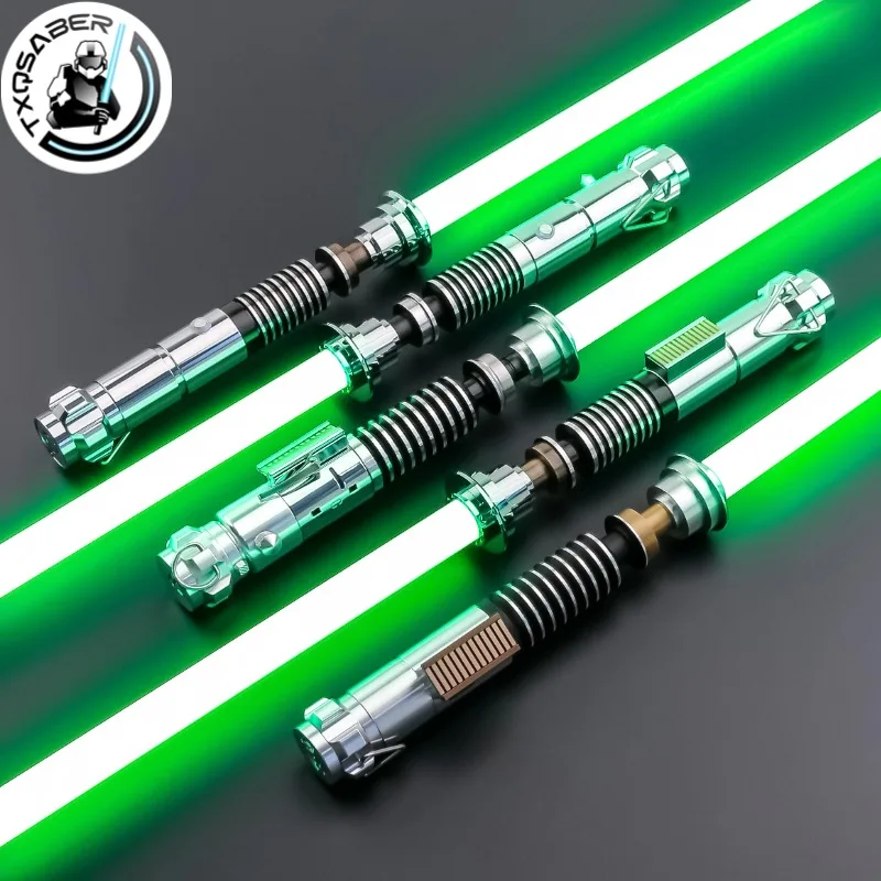 TXQSABER Luke Smooth Swing Cosplay Blaster Lightsaber 12 Color 16 Soundfonts Volume Adjustment LED Metal Handle FOC Laser Sword