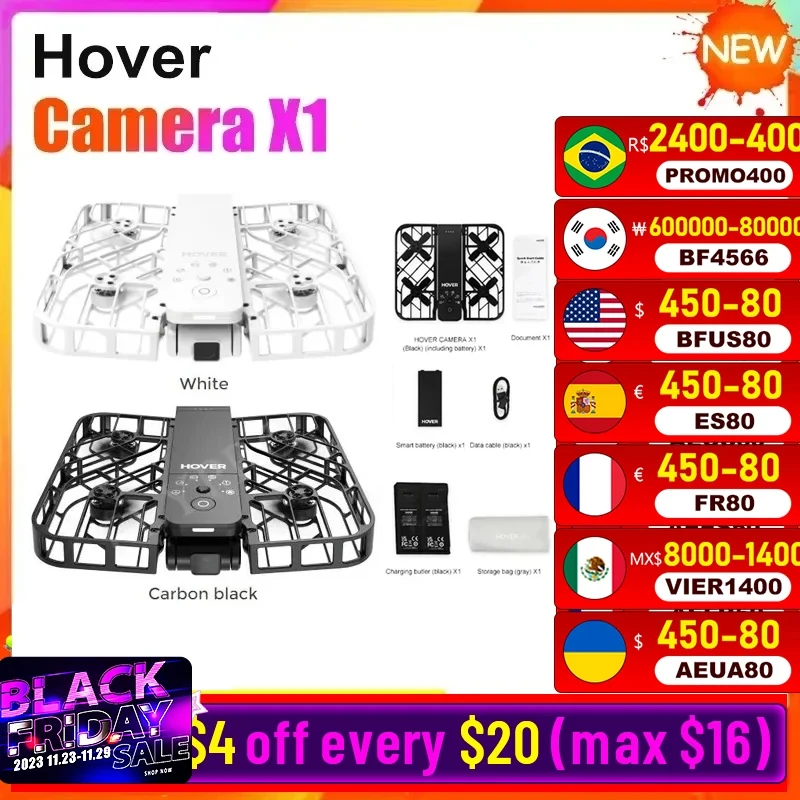 Hover Camera X1 Revolutionary Flying Camera 125g Ultra-Light Foldable  Portable Unlock Advanced Shots Dronie View Mini Drone - AliExpress