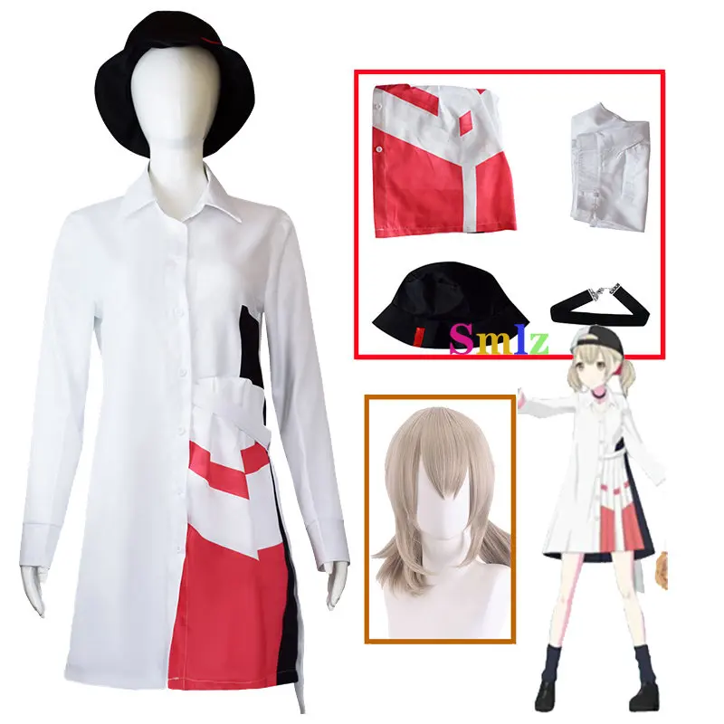 

Anime Project Sekai Colorful Stage! Feat Cosplay Azusawa Kohane Costume Jackets Dress Miku Wig Headgear Halloween Party Dress