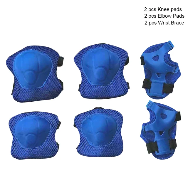 6Pcs/set Protective Gear Set Kids Skating Knee Pads Elbow Pad Wrist Hand Protector Child Cycling Safety Protective Guards 3