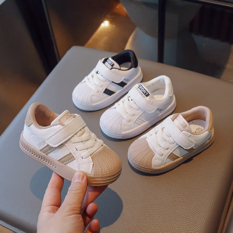 

Fashion Children's Sneakers Comfortable Leather Children Tennis Shoes Kids Shoes Boys Girls Low Sneakers Casual Shoes