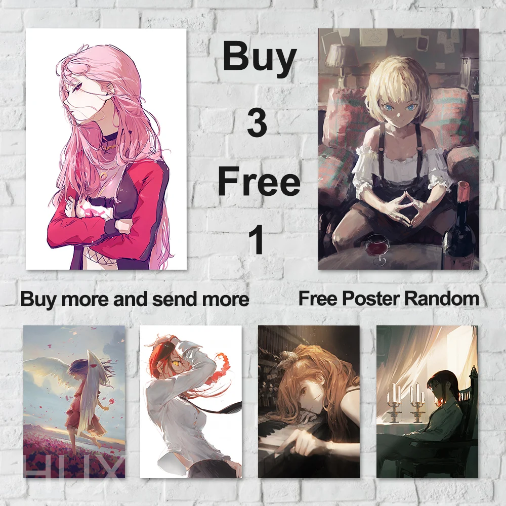 

Japan Classic Anime Girl High Quality Poster Prints Canvas Painting Wall Art Custom Print Image Room Home Decor Collection Mural