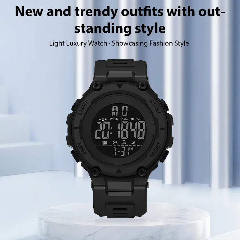 Sports Watches Fashion Digital Watch Luminous Date Alarm Clock Multifunction Fitness Electronic Wristwatch for Boys and Girls