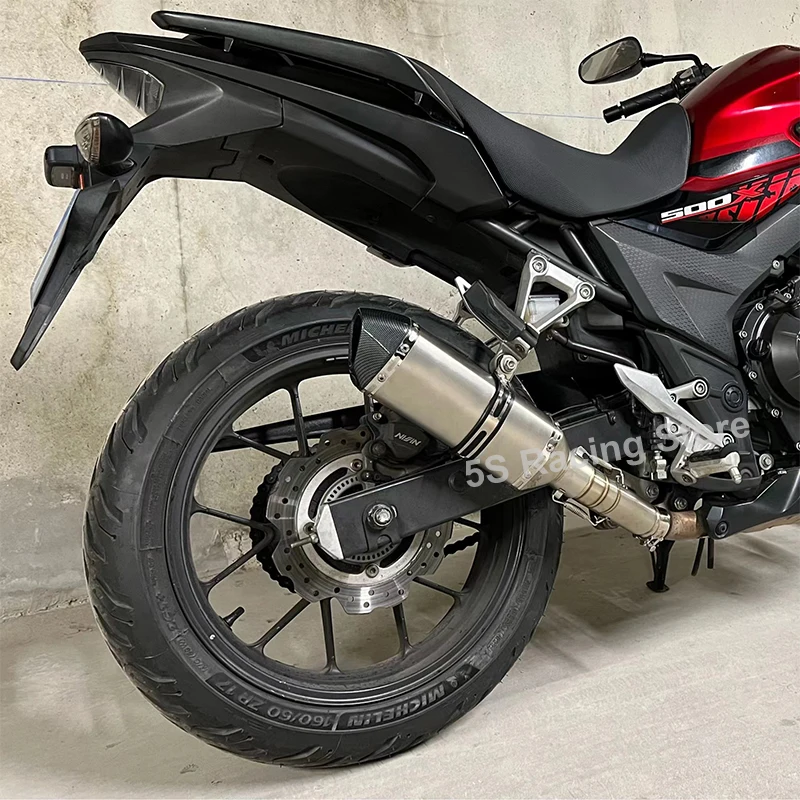 For CBR500 CBR500X CB500F 2013 2014 2015 2016 2017 2018 Motorcycle Exhaust System Escape Modified Muffler Middle Link Pipe 51mm - Image 3