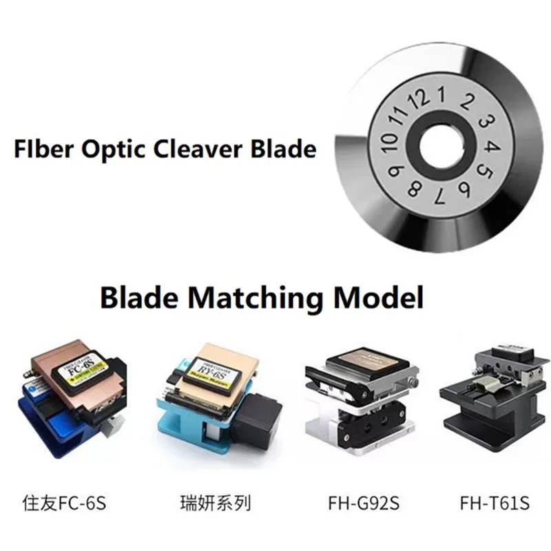 High Precision FC-6S FIber Optic Cleaver Blade Cable Cutting Machine Knife Wheel FTTT Fiber Optic Carbide Tools Cutter Disc