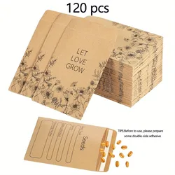 Bulk Pack of Resealable Self - Adhesive Seed Envelopes - 60/120 Pcs, 2.36 x 3.15 Inches (120 pcs)