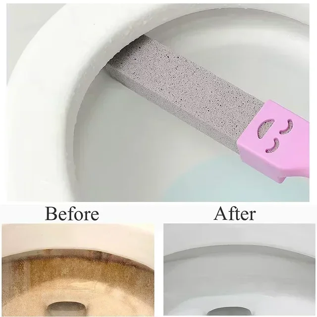 Brosse de toilette en pierre ponce, 5 pièces, pierre de nettoyage de salle de bains avec poignée, carrelage, évier, baignoire, calcaire, rouille, taches, outils de nettoyage 5