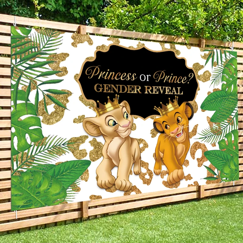 Disney Lion King Backdrop Baby Shower Nala Or Simba Gender Reveal