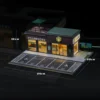 1/64 Diorama Car Garage Model City Street Coffee Shop Repair Workshop Scene Model Xmas gifts 4