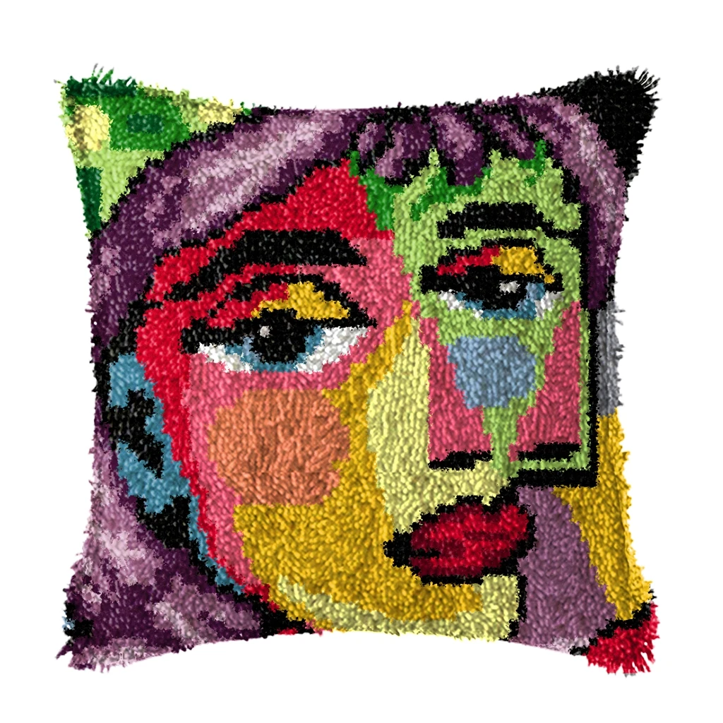 Retro Latch Hook Pillow 5