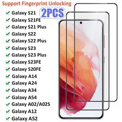 2PCS Premium Tempered Glass Screen Protector - Universal Fit - 2PCS Black (For A02)