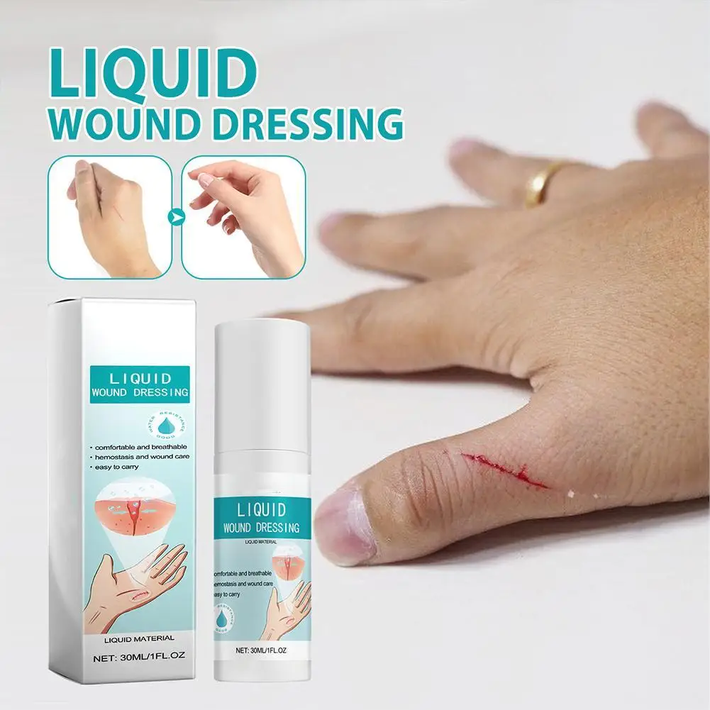30ML Colostomy Adhesive Wipe-Off Spray Wound Patch Rapid Film-forming Waterproof Breathable Medical Adhesive Skin Repair Spray