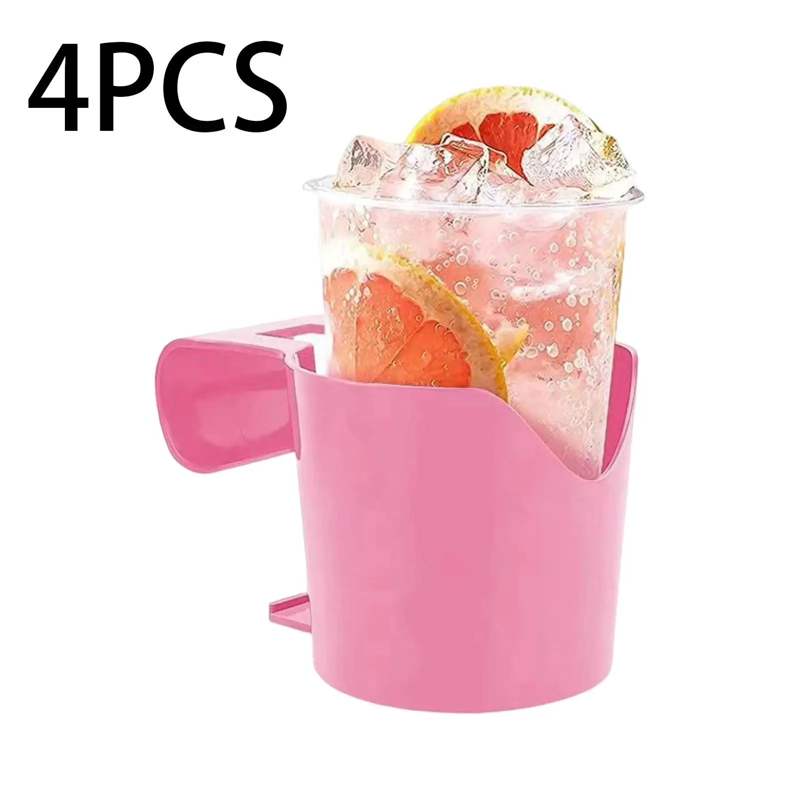 

4x Water Cup Holders Portable Poolside Cup Holders for above Ground Pools