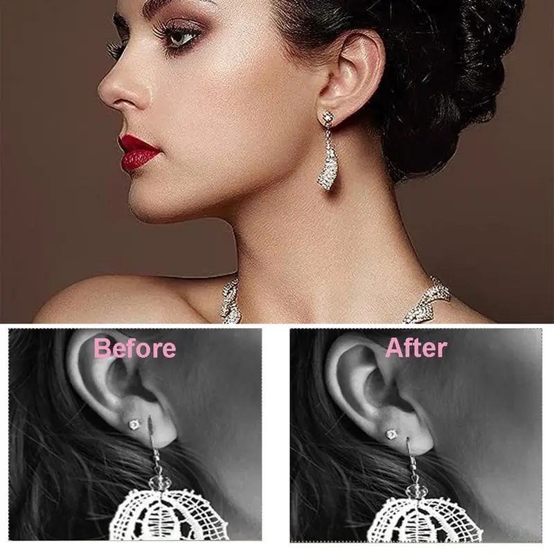 300 Cerotti Per Orecchini Pesanti - Supporti Trasparenti Per Lobi, Anti-Lacerazione E Comfort Per Uomo E Donna - Foto 5