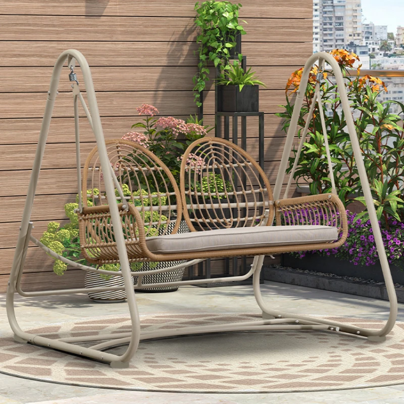 

Courtyard swing rocking chair double outdoor indoor household