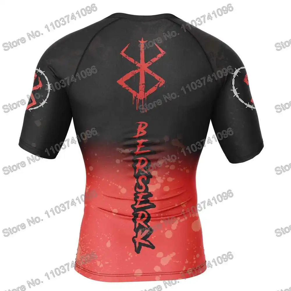 Violent Surf Clothing BJJ MMA Men Rash Guard Short Sleeve Diving T-Shirt Tight Swimwear Summer Beach Floatsuit Women GYM Tops
