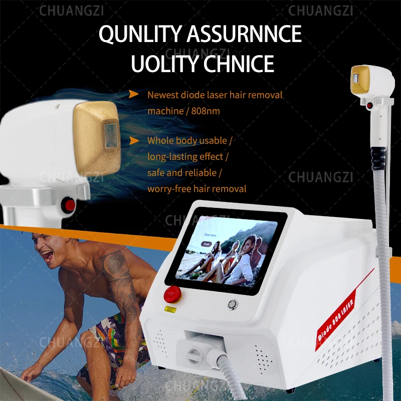 2024 1200W professional 808nm diode laser hair removal/810 diode laser hair removal equipment 2000W professional laser diode driver for 808nm