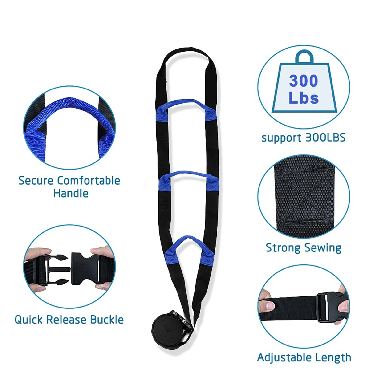 Bed Ladder Assist With Handle Strap Rope Ladder Caddie Helper For Elderly Injury Recovery Patient Bed Rail Assistance Devices