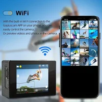 Caméra d'action Ultra HD 4K/30fps WiFi 2.0 pouces 170D casque étanche sous-marin enregistrement vidéo caméras de ski de cyclisme caméra de Sport 3