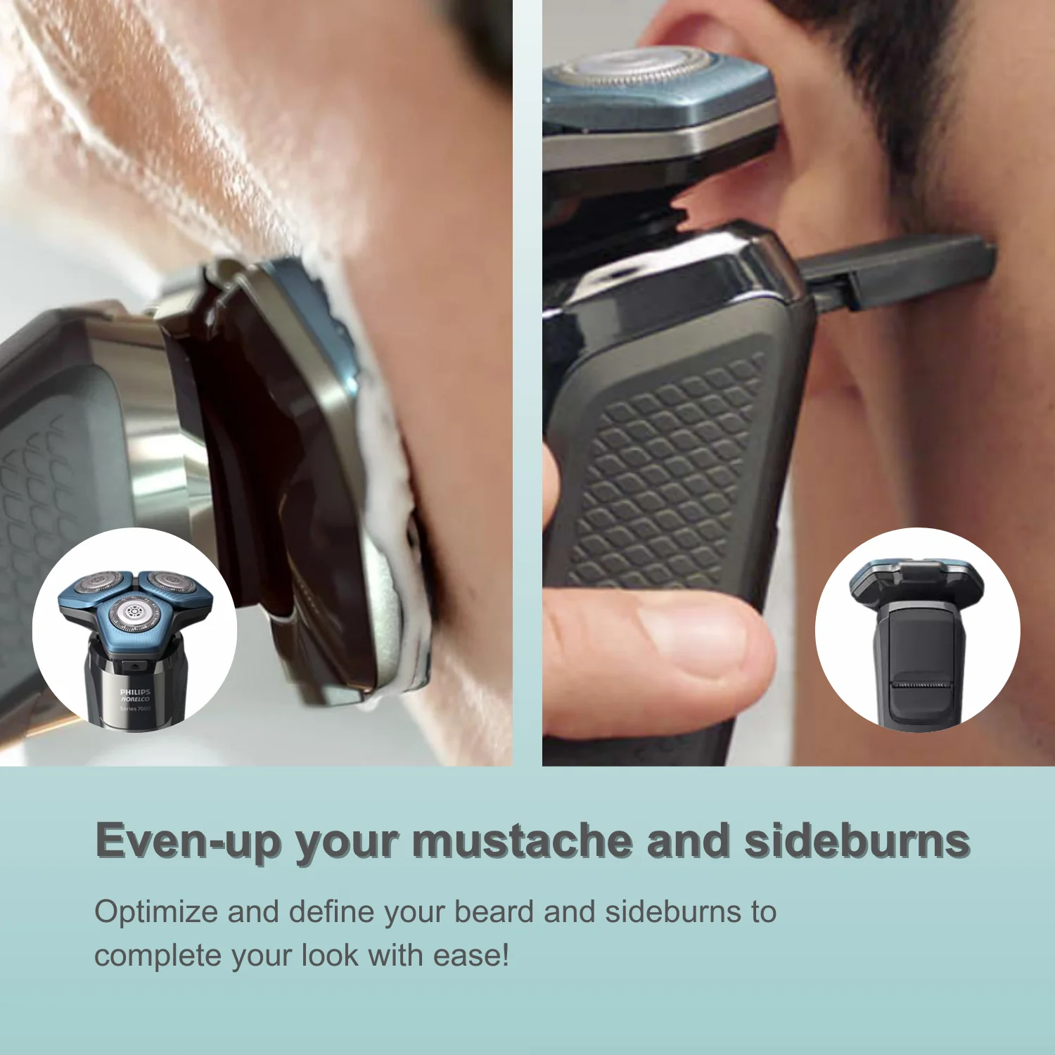 Philips Norelco S7788، حلقات مريحة/جافة، شفرات حما...