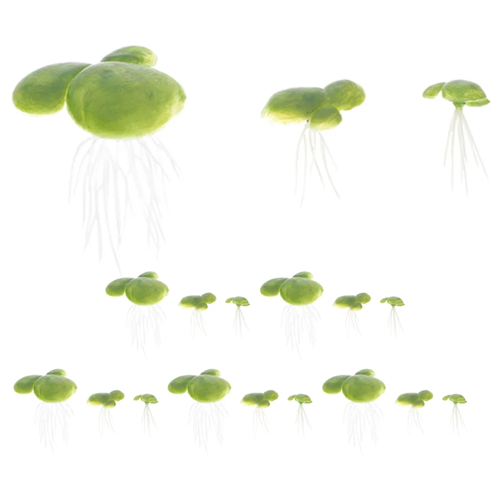 

18pcs Mini Fake Duckweed Simulation Duckweed Decor Simulation Floating Plant
