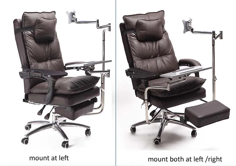 OK920 Full Motion around Chair Shaft Monitor Mount Keyboard