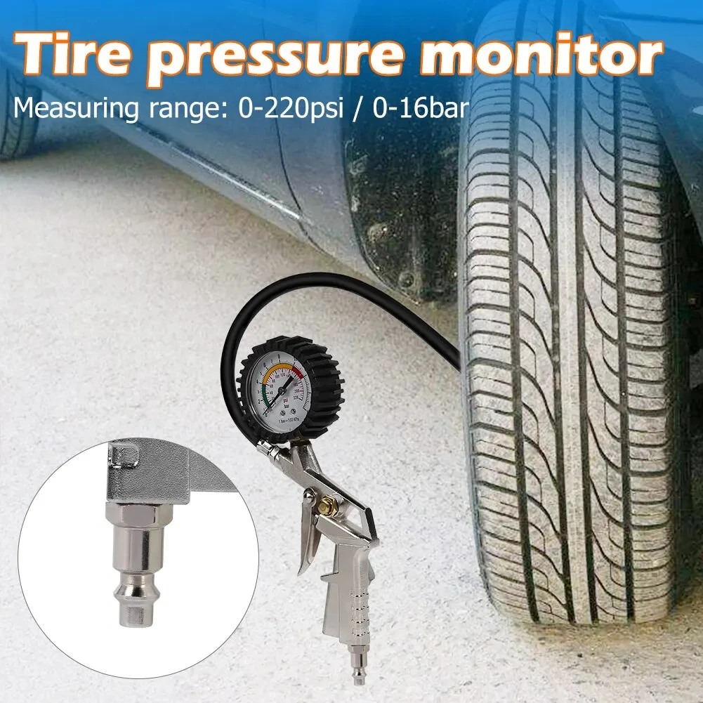 220PSI Tire Pressure Gauge & Inflator 3