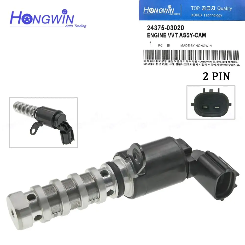 New Variable Valve Timing Exhaust Solenoid 24375-03020 2437503010 For Hyundai Ioniq Elantra Kia Niro 1.4 1.6