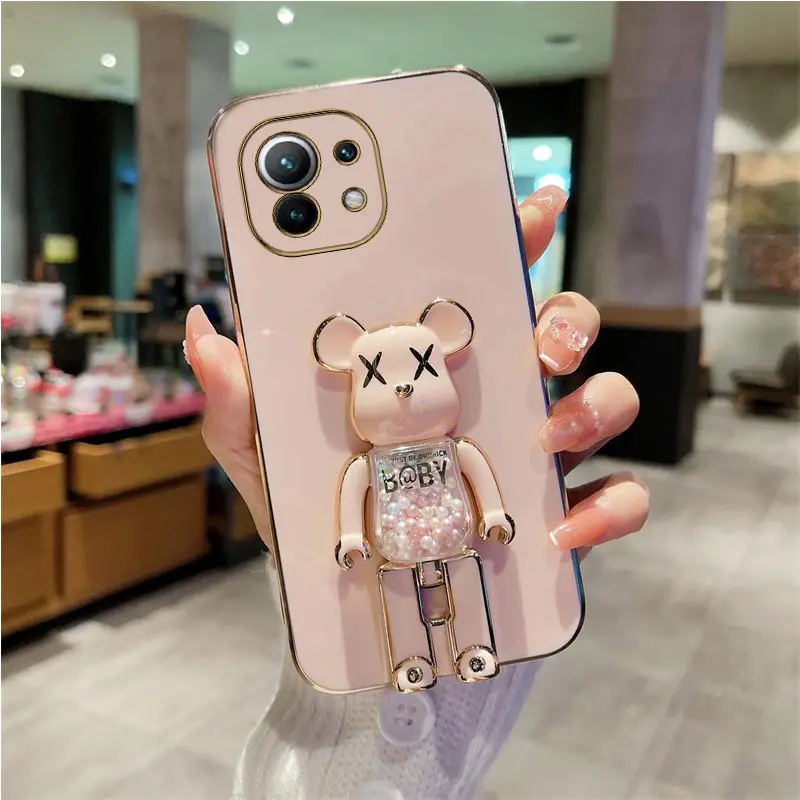 Étui de support de téléphone Quicksand Bear pour Xiaomi Mi 12 Ultra 12T 11T 13 11 Lite Note 10 Pro 8 9 10T 10S_voghion.com