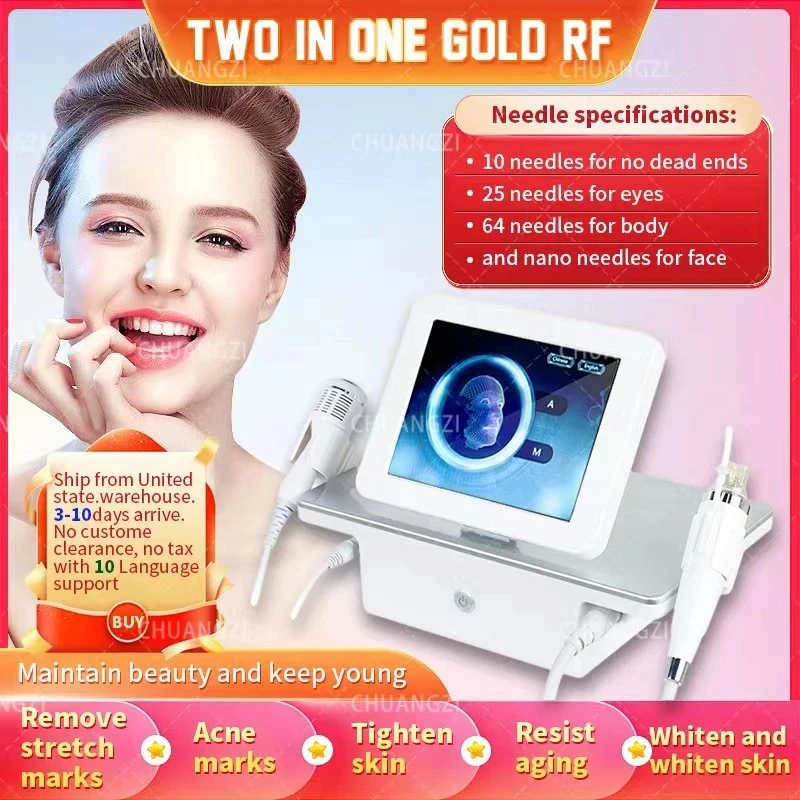 

2-in-1 rf beauty instrument for removing acne marks and pits.