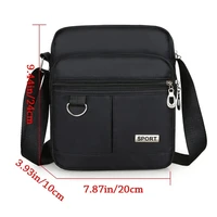 Petit sac à bandoulière décontracté pour femmes, porte-monnaie multifonctionnel, portefeuille en Nylon, sacoche étanche pour téléphone portable 6