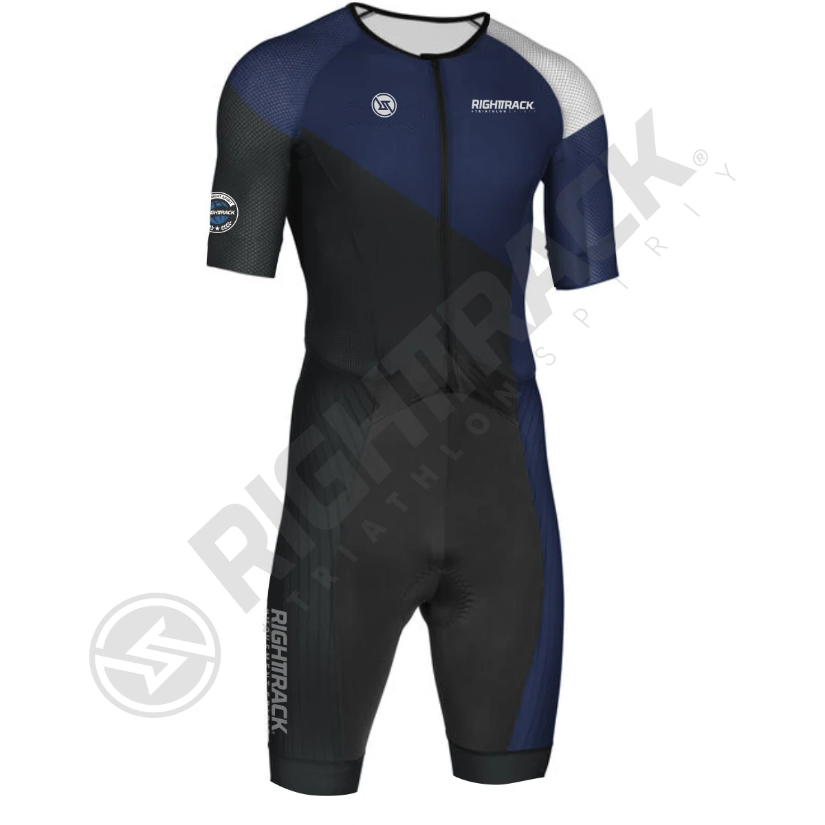 RIGHTTRACK Men's Summer Triathlon Race Skinsuit: Versatile Short Sleeve Performance Apparel