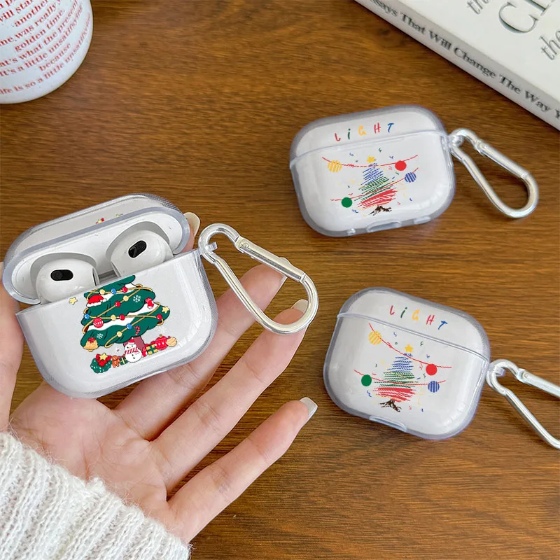 Handpainted Christmas Tree Airpods Case Cover