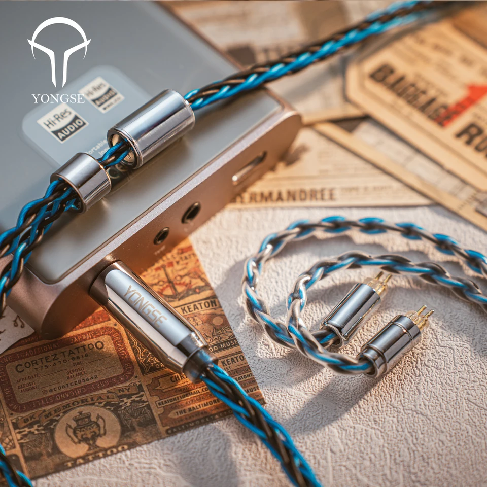 Yongse Danube 高純度 6N 単結晶銅銀メッキイヤホンアップグレード