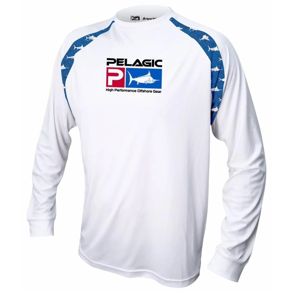 Pelagic Performance Fishing Shirts Men's Cool Long Sleeve Uv Protection