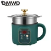 DMWD Electric Cooking Machine 1.7L Rice Cooker Mini Soup Pot Food Steamer Multi-function Wok Hot Pot Porridge Maker 110V 220V 1