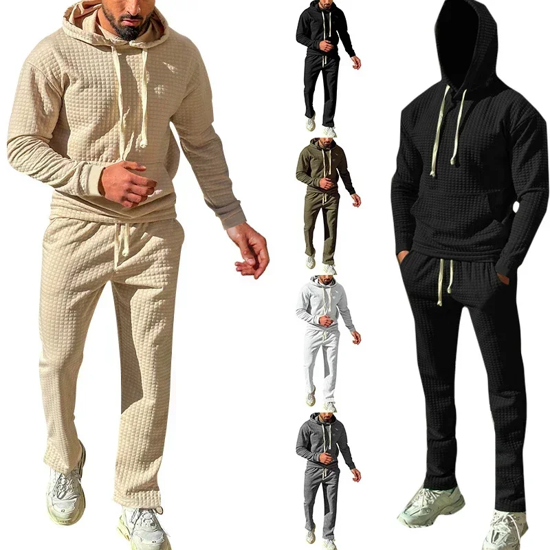 Men's Clothing Sets Men Tracksuit Sport 2PCS Set Casual Jacket+Pants Jogging Athletic Trainer Suit Runing Wear Men's Sport Suit martini racing print men s fashion zipper hoodie sportswear jogging casual tracksuit running sport suits pant 2pcs sets clothing