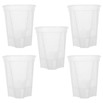 5Pcs Automatic Self Priming Lazy Basin Water Storage Flowerpot Self Water-absorbing Flower Pot Castle Peak for Watering Vacation 1
