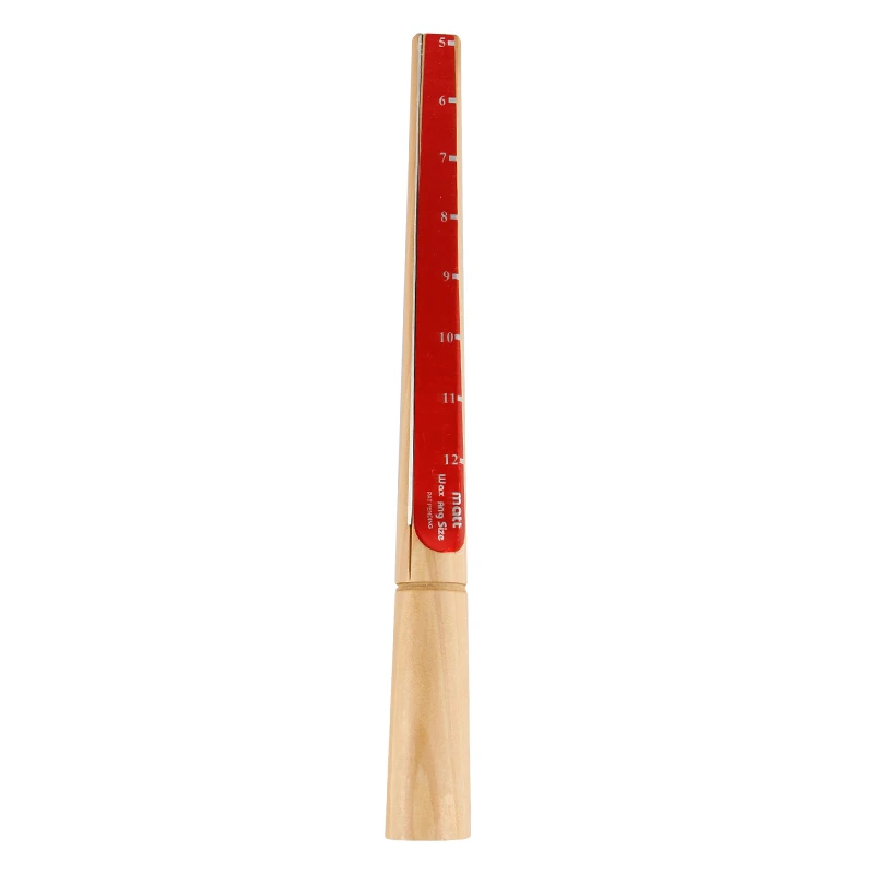 Wood Wax Calving Ring Mandrel Wax Tube Ring Ream Hole Filer Carving Ring Size Measuring Making Stick